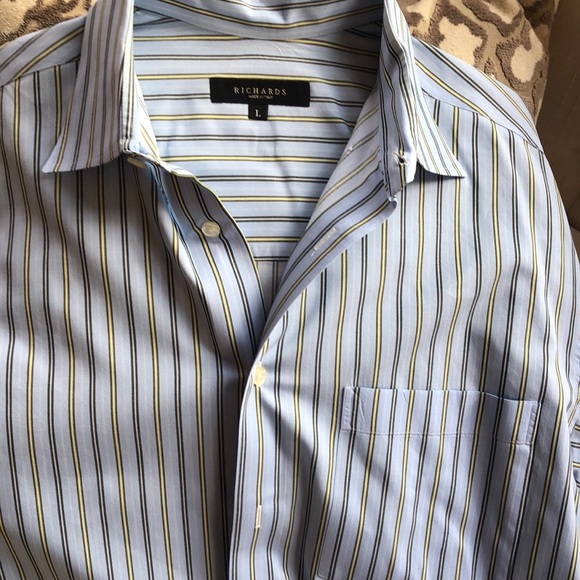 Made in Italy blue shirt Richard’s of Greenwich - Picture 6 of 16